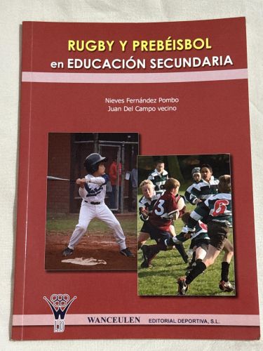 Portada del libro de Rugby y prebeisbol en educaciÑn secundaria