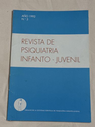 Portada del libro de Revista de psiquiatría infanto juvenil 1992 Nº3