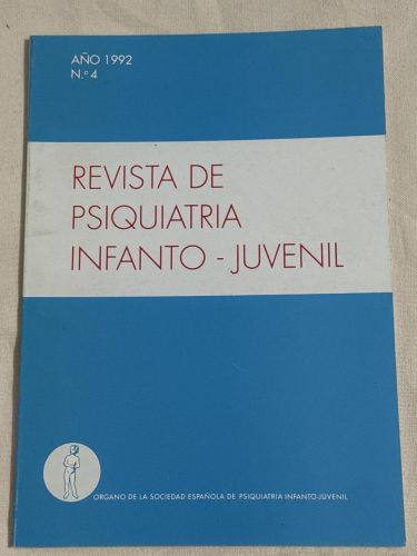 Portada del libro de Revista de psiquiatría infanto juvenil 1992 Nº4