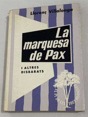 Portada del libro de La marquesa de Pax i altres disbarats