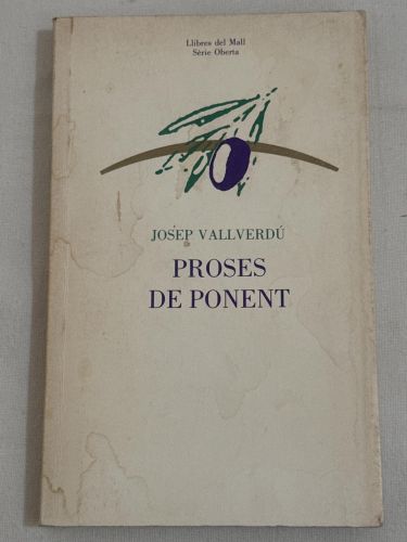 Portada del libro de Proses de ponent
