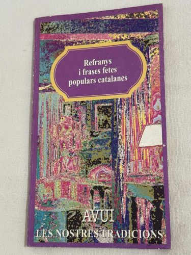 Portada del libro de Refranys i frases fetes populars catalanes