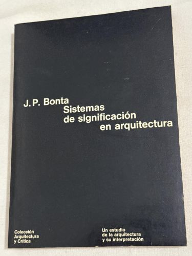 Portada del libro de Sistemas de significación en arquitectura
