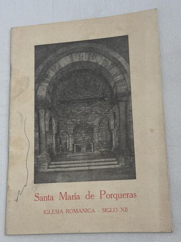 Portada del libro de Santa María de Porqueras. Iglesia románica - siglo XII