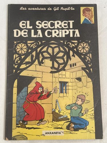 Portada del libro de El secret de la cripta Gil Pupil·la