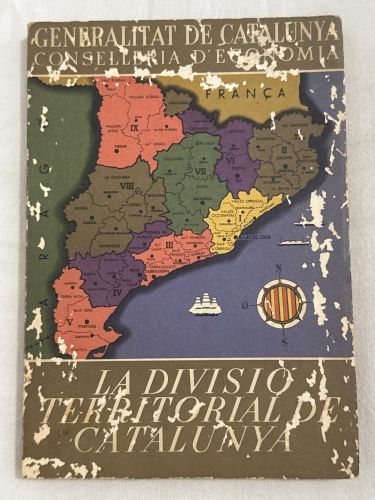 Portada del libro de La divisió territorial de Catalunya