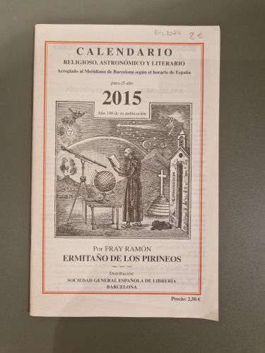 Portada del libro de CALENDARIO ERMITAÑO 2012