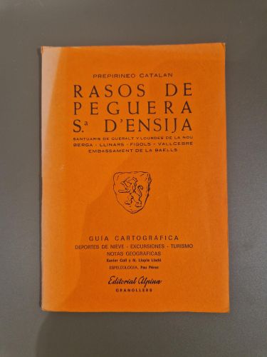 Portada del libro de Guía cartográfica: Rasos de Peguera y Sª D'Ensija
