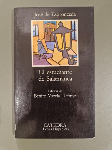 Portada del libro de El estudiante de Salamanca