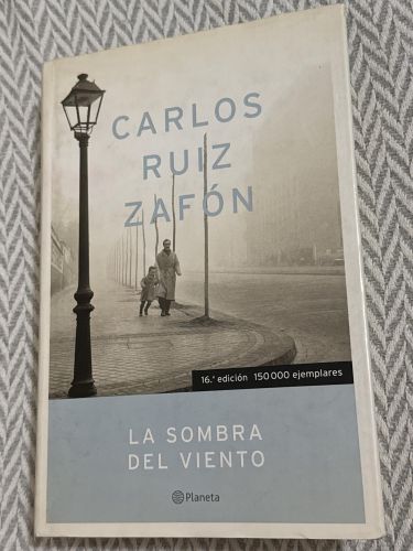 Portada del libro de La sombra del viento