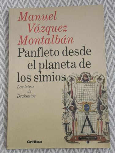Portada del libro de Panfleto desde el planeta de los simios