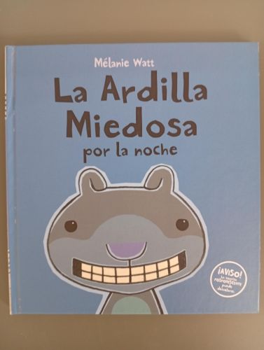 Portada del libro de La Ardilla Miedosa por la noche (tapa dura)