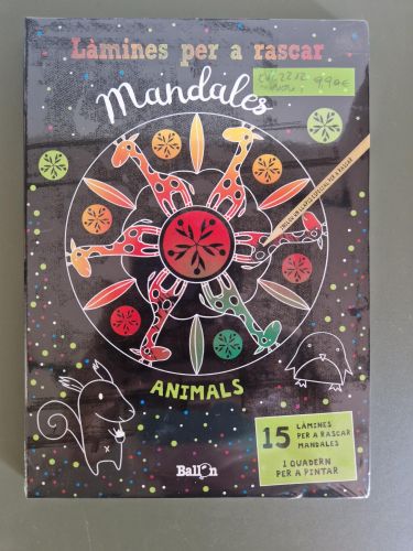Portada del libro de Làmines per a rascar Mandales - Animals