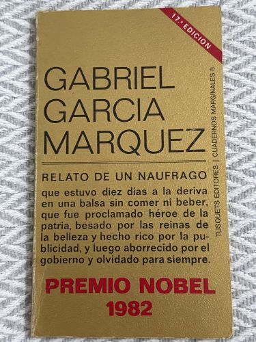 Portada del libro de Relato de un náufrago
