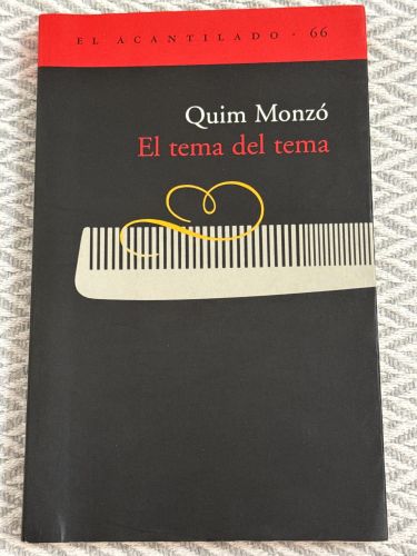 Portada del libro de El tema del tema