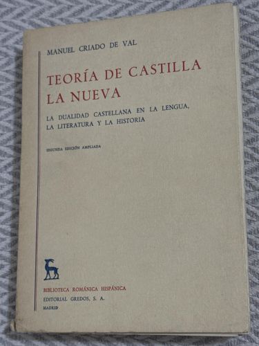 Portada del libro de Teoría de Castilla la Nueva: La dualidad castellana en los orígenes del español