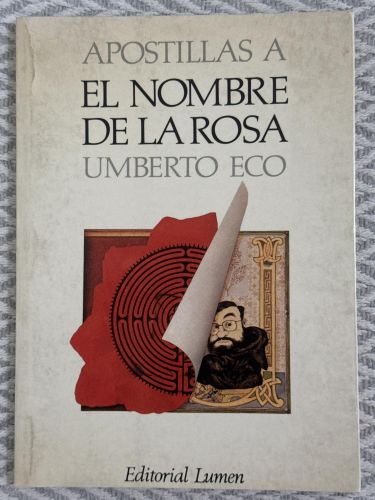 Portada del libro de Apostillas a: el nombre de la rosa