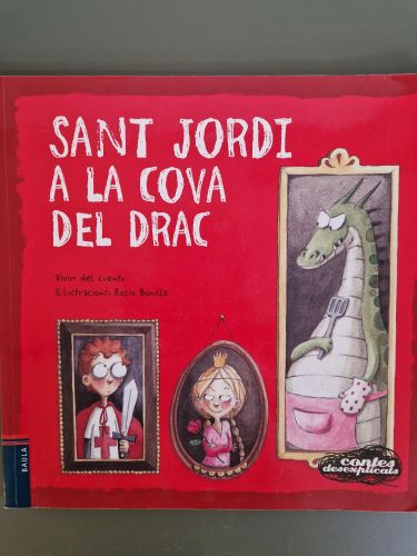 Portada del libro de Sant Jordi a la cova del drac