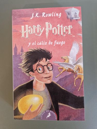 Portada del libro de Harry Potter y el cáliz de fuego (Harry Potter 4)