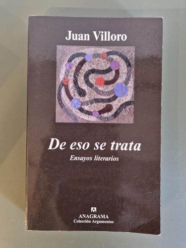 Portada del libro de De eso se trata