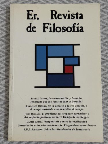 Portada del libro de Hermenéutica y desconstrucción
Revista de filosofía 31