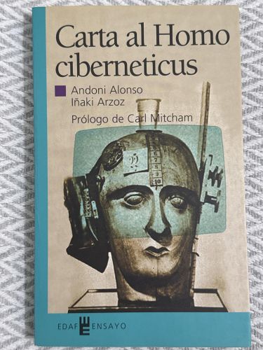 Portada del libro de Carta al Homo ciberneticus
