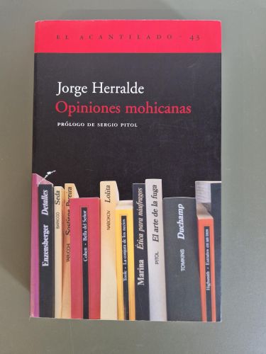 Portada del libro de Opiniones mohicanas