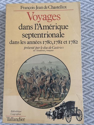 Portada del libro de Voyages dans l’Amérique septentrionale dans les années 1780, 1781 et 1782