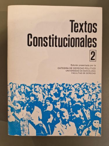 Portada del libro de Textos constitucionales 2