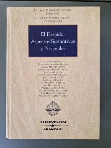 Portada del libro de El despido: Aspectos sustantivos y procesales