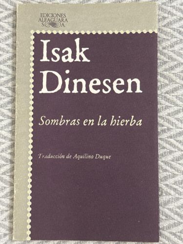 Portada del libro de Sombras en la hierba
