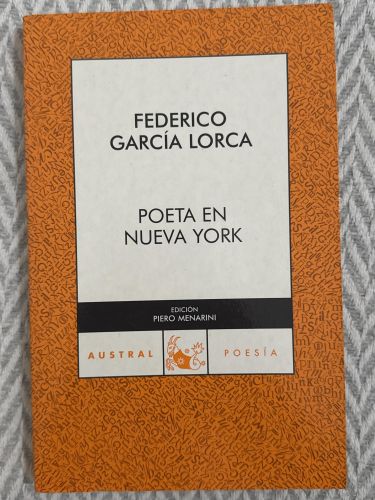 Portada del libro de Poeta en Nueva York