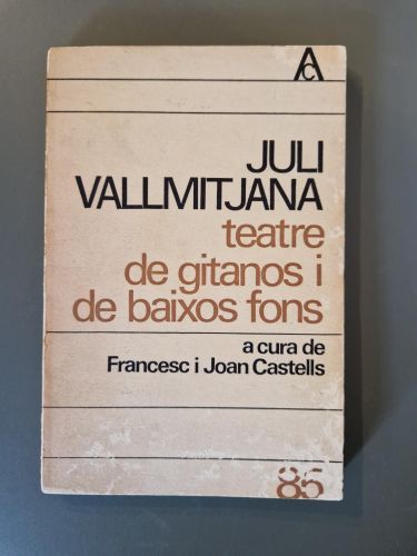 Portada del libro de Teatre de gitanos i de baixos fons