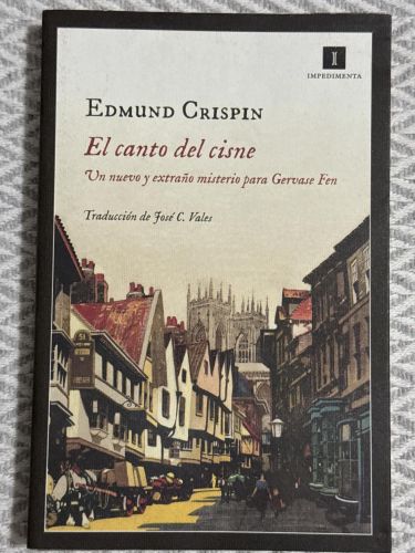Portada del libro de El canto del cisne. Un nuevo y extraño misterio para Gervase Fen