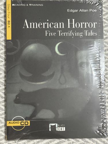 Portada del libro de American horror. Five terrifying tales. B2.1. Incluye CD