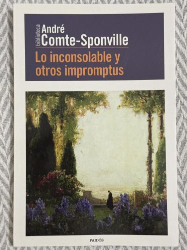 Portada del libro de Lo inconsolable y otros impromptus