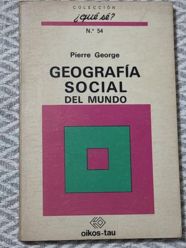 Portada del libro de Geografía social del mundo
