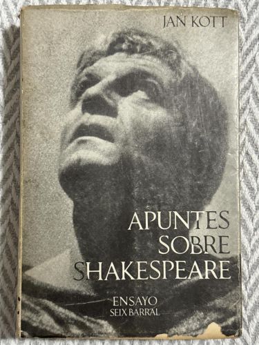 Portada del libro de Apuntes sobre Shakespeare