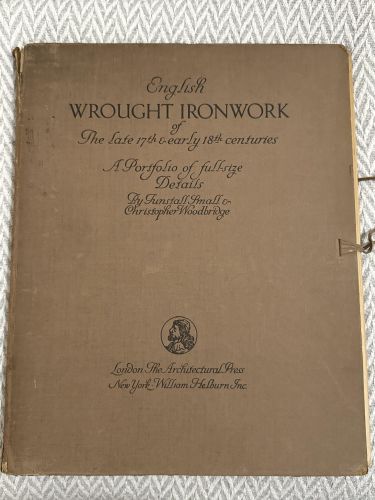 Portada del libro de English wrought ironwork of the late 17th & early 18th centuries
