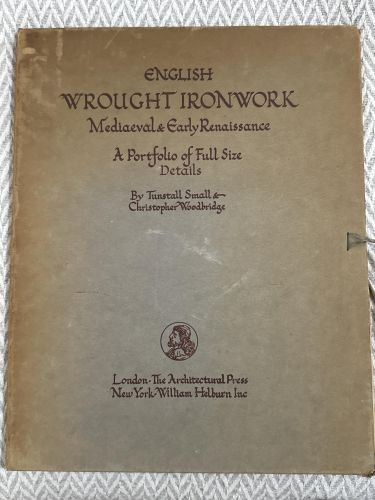 Portada del libro de English wrought ironwork mediaeval and early renaissance. A portfolio of full size details
