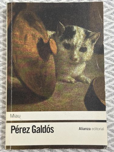 Portada del libro de Miau (Pérez Galdós)