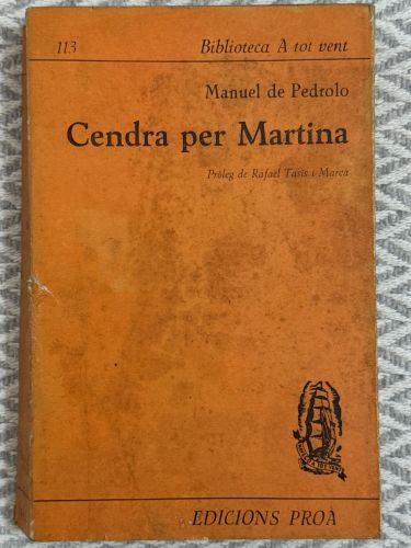Portada del libro de Cendra per Martina