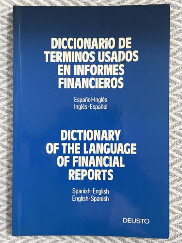 Portada del libro de Diccionario de términos usados en informes financieros