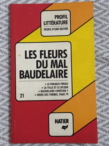 Portada del libro de Les fleurs du mal Baudelaire