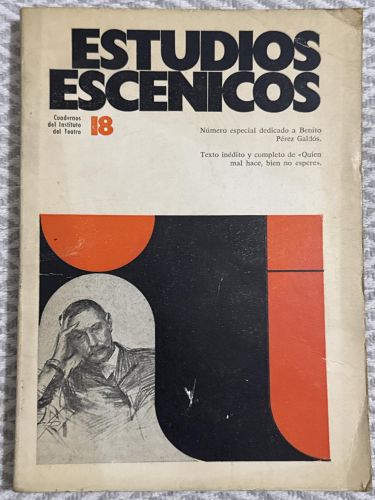 Portada del libro de Estudios escénicos 