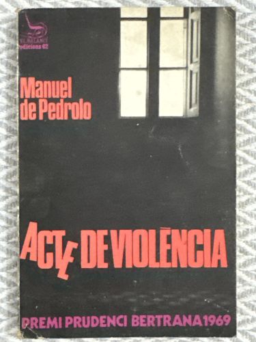 Portada del libro de Acte de violència