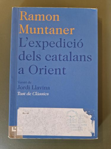 Portada del libro de L'expedició dels catalans a orient
