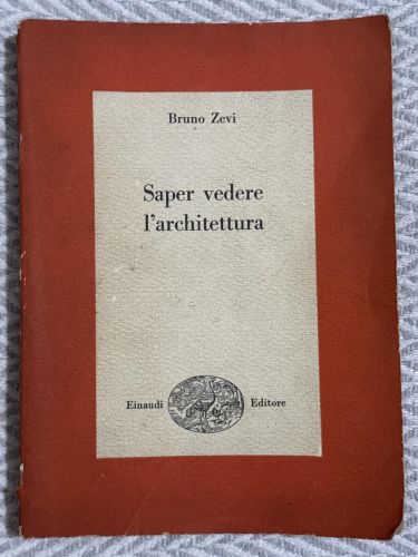 Portada del libro de Saper vedere l'architettura