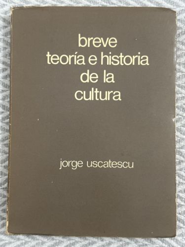 Portada del libro de Breve teoría e historia de la cultura