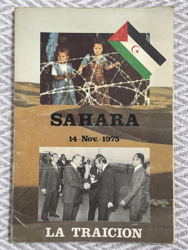 Portada del libro de Sahara. 14-Nov.-1975. La traición. Anulación acuerdos de Madrid.
